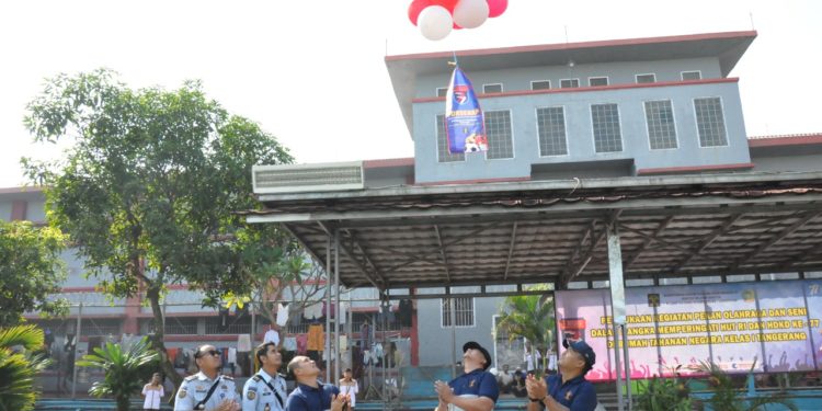 Sambut HUT RI dan HDKD Ke-77, Rutan Tangerang Gelar Upacara Pembukaan Pekan Olahraga dan Seni