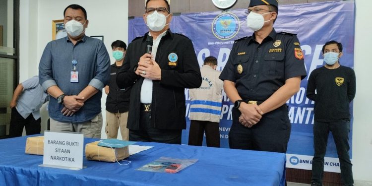 BNN Banten Bekuk Warga Aceh yang Bawa 2140 Gram Sabu