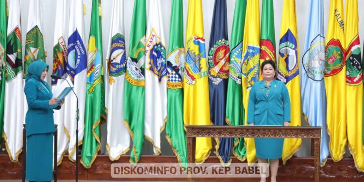 Pj Ketua TP PKK Provinsi Kep. Babel Maya Dilantik Ketua Umum TP PKK